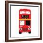 Red from London-Tosh-Framed Art Print