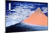 Red Fuji, 1823-1831-Katsushika Hokusai-Mounted Giclee Print