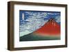 Red Fuji-Katsushika Hokusai-Framed Giclee Print