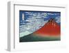 Red Fuji-Katsushika Hokusai-Framed Giclee Print