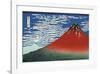 Red Fuji-Katsushika Hokusai-Framed Giclee Print