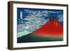 Red Fuji-Katsushika Hokusai-Framed Art Print