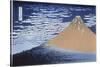Red Fuji-Katsushika Hokusai-Stretched Canvas