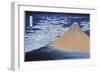 Red Fuji-Katsushika Hokusai-Framed Giclee Print