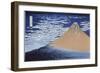 Red Fuji-Katsushika Hokusai-Framed Premium Giclee Print