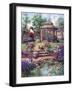 Red Garden Gate-Barbara Mock-Framed Giclee Print