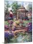 Red Garden Gate-Barbara Mock-Mounted Giclee Print