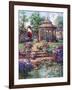 Red Garden Gate-Barbara Mock-Framed Giclee Print