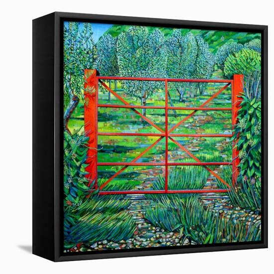 Red Gate, Summer, 2010-Noel Paine-Framed Stretched Canvas