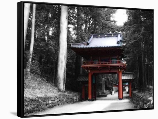 Red Gate-NaxArt-Framed Stretched Canvas