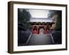 Red Gates And Temple-NaxArt-Framed Art Print