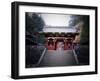 Red Gates And Temple-NaxArt-Framed Art Print