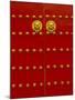 Red Gates by Forbidden City, Beijing, China-Walter Bibikow-Mounted Photographic Print