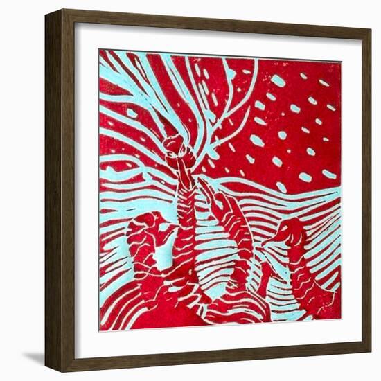 Red Geese-Mary Smith-Framed Giclee Print