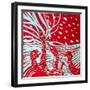 Red Geese-Mary Smith-Framed Giclee Print