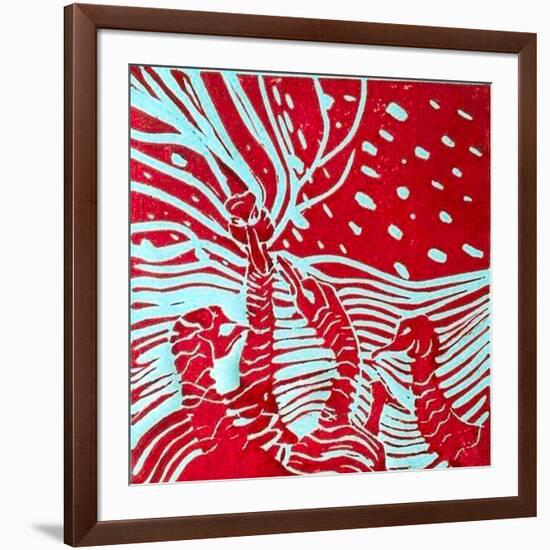 Red Geese-Mary Smith-Framed Giclee Print