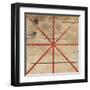 Red Geo 2-Jace Grey-Framed Art Print