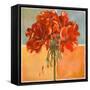 Red Geraniums I-Patricia Pinto-Framed Stretched Canvas