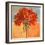 Red Geraniums I-Patricia Pinto-Framed Art Print