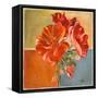 Red Geraniums II-Patricia Pinto-Framed Stretched Canvas