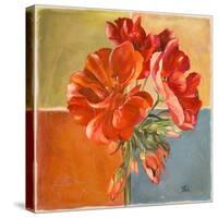 Red Geraniums II-Patricia Pinto-Stretched Canvas