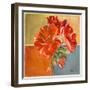 Red Geraniums II-Patricia Pinto-Framed Art Print