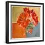 Red Geraniums II-Patricia Pinto-Framed Art Print