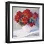 Red Geraniums-B^ Oliver-Framed Art Print