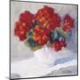 Red Geraniums-B^ Oliver-Mounted Art Print