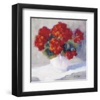 Red Geraniums-B^ Oliver-Framed Giclee Print