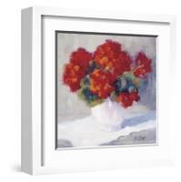 Red Geraniums-B^ Oliver-Framed Giclee Print