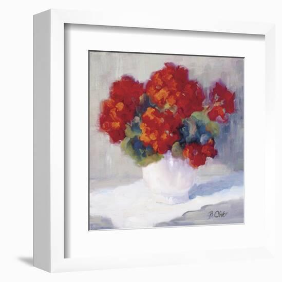 Red Geraniums-B^ Oliver-Framed Giclee Print