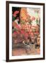 Red Geraniums-Childe Hassam-Framed Art Print