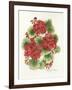 Red Geraniums-Kathleen Parr McKenna-Framed Art Print