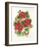 Red Geraniums-Kathleen Parr McKenna-Framed Art Print