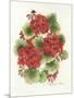 Red Geraniums-Kathleen Parr McKenna-Mounted Art Print