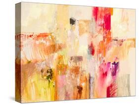 Red & Gold Abstract II-Jennifer Gardner-Stretched Canvas