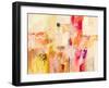 Red & Gold Abstract II-Jennifer Gardner-Framed Art Print