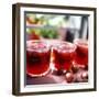 Red Gooseberry Jam in Preserving Jars-Eising Studio - Food Photo and Video-Framed Photographic Print