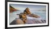 Red Granite at Anse Gaulettes, La Digue Island, the Seychelles-Rainer Mirau-Framed Photographic Print