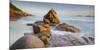 Red Granite at Anse Gaulettes, La Digue Island, the Seychelles-Rainer Mirau-Mounted Photographic Print