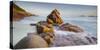 Red Granite at Anse Gaulettes, La Digue Island, the Seychelles-Rainer Mirau-Stretched Canvas