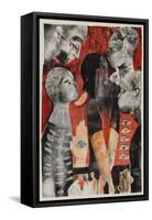 Red, green, black: the envious eye-Mary Kuper-Framed Stretched Canvas