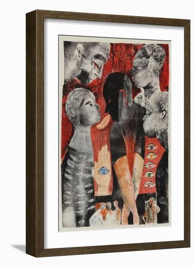 Red, green, black: the envious eye-Mary Kuper-Framed Giclee Print