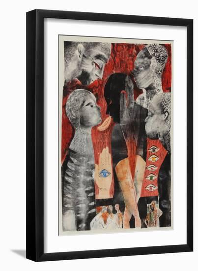 Red, green, black: the envious eye-Mary Kuper-Framed Giclee Print