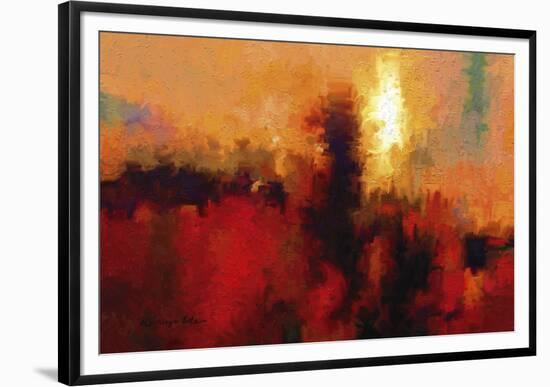 Red Ground-Kanayo Ede-Framed Giclee Print