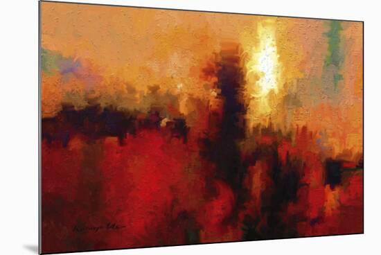 Red Ground-Kanayo Ede-Mounted Giclee Print