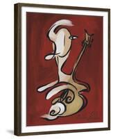 Red Guitarist-Christian Pavlakis-Framed Giclee Print