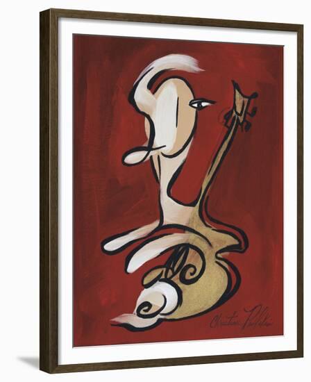 Red Guitarist-Christian Pavlakis-Framed Giclee Print