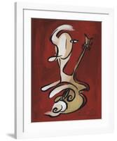 Red Guitarist-Christian Pavlakis-Framed Giclee Print